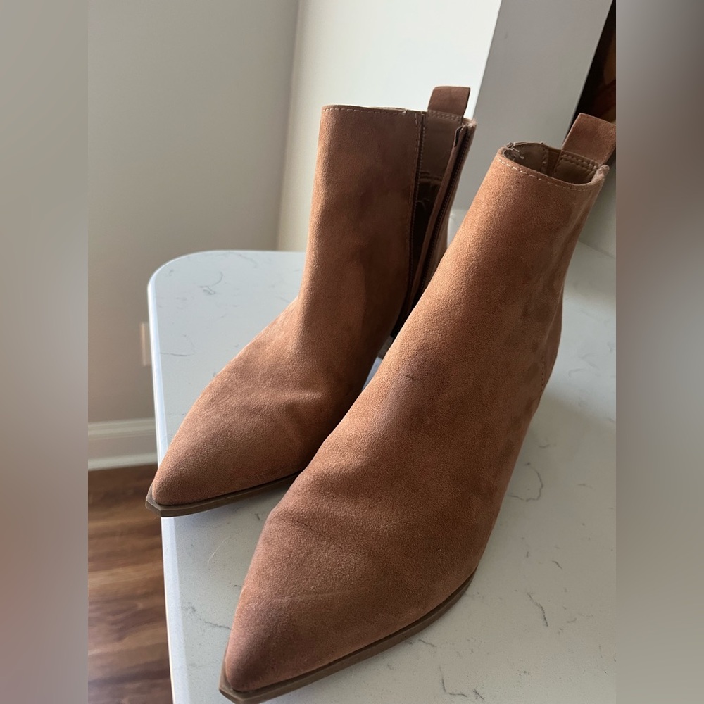 Suede booties